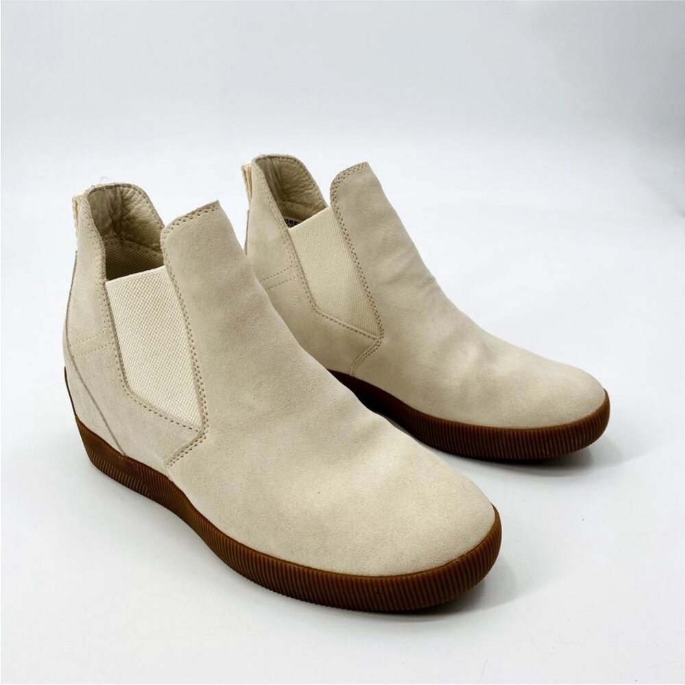 Sorel cream 8 Out N About Slip-On Wedge boots